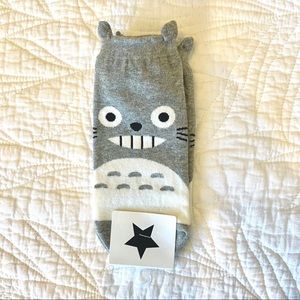 Totoro socks with ears
